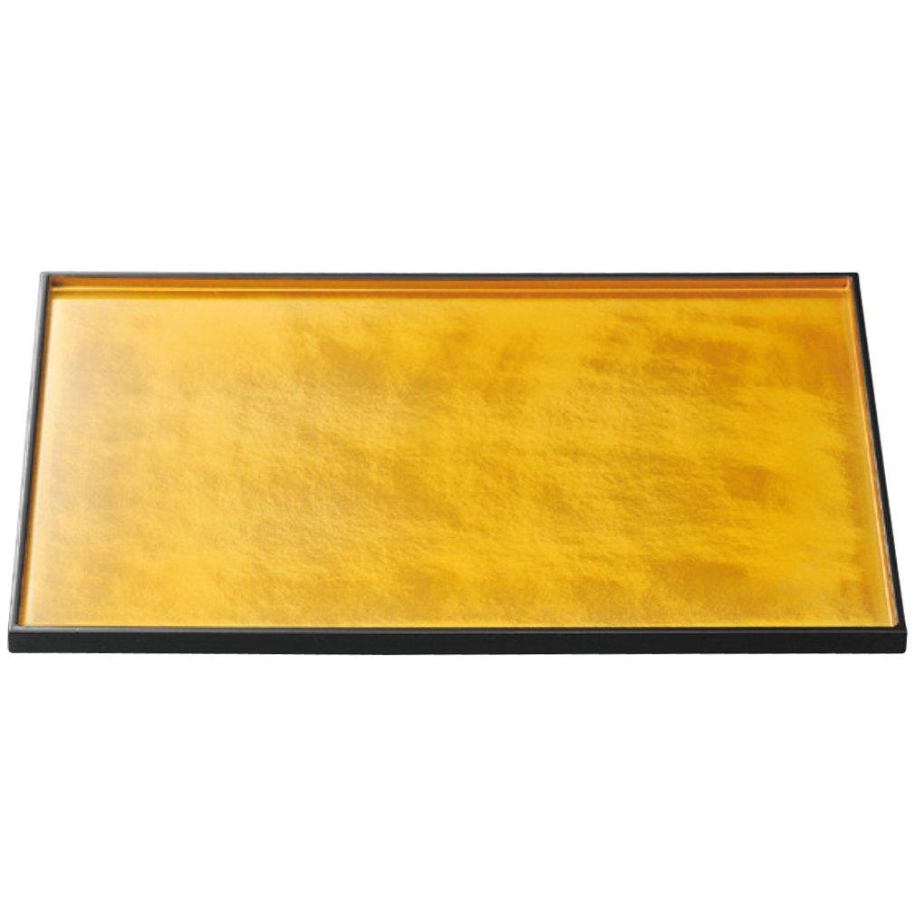 

Yamashita Craft Heisei Nagate Tray, Gold Cloud Pattern, Non-Slip Finish, 13-inch (27.3 x 39.3 x 1.8 cm), Item No. 11606210