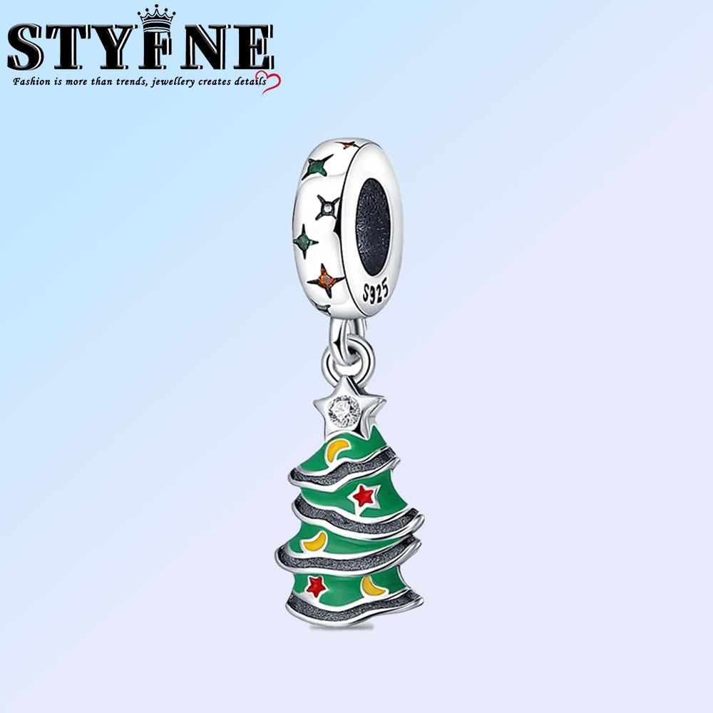 Copper Charm Merry Christmas Beads Suitable For Diy Birthday Party Gift Jewelry Bracelet Accessories