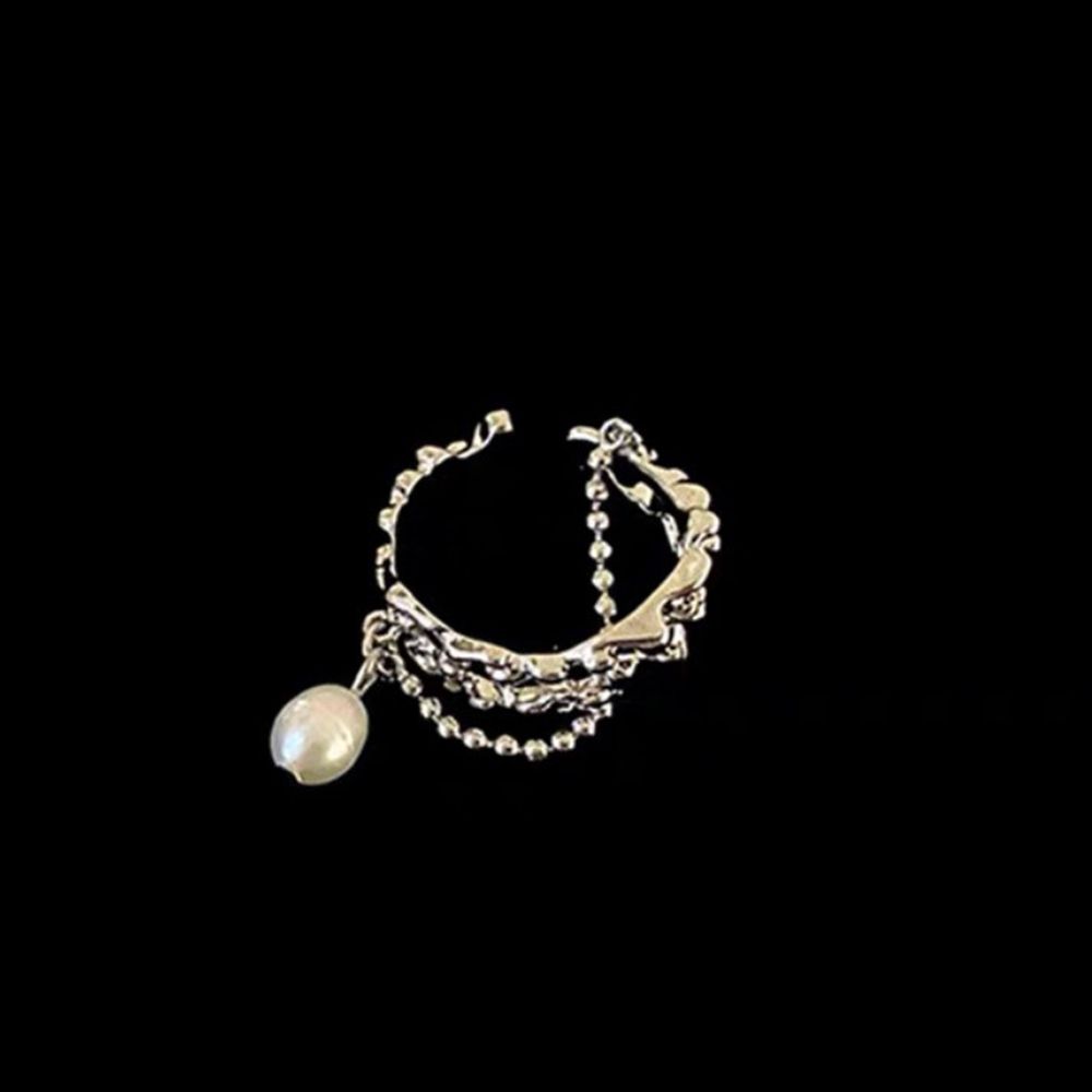 Girls Jewelry Gifts Baroque Pearl Index Finger Ring Women Rings Adjustable Open Ring Korean Style