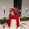 Hello  New Year Acrylic Cake Decoration Golden Red Cake Topper Decor