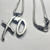 Delicacy Fashion Hip Hop Rock Titanium Steel Letter Pendant Necklace Heavy Industry Personality Men Cool Party Jewelry