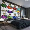 Among Us Custom Name Wall Tapestry Aesthetic Wall Hanging Printed Fabric Blanket Decorative Tapestries for Bedroom Living Room Home Decor