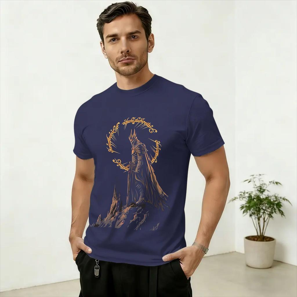 SAURON Art 100 Cotton T Shirt For Unisex Beach Street Style T Shirts O Neck Hipster Tees Plus Size Wholesale Tops