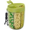 Transparent Pill Storage Containers Sealing 6 Grids Pill Dispenser Bottle Moisture-proof Pill Large Organizer for Home Office