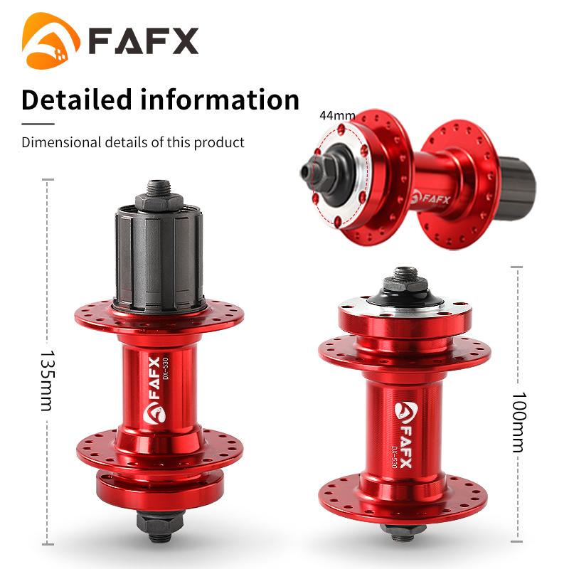 FAFX MTB Bike 32/36 Holes Sealing Bearing Hubs Compatible 7/8/9/10/11 Speed Cassette Cogs Disc Brake Alloy Hub Bicycle Parts