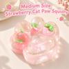 Soft Stress Balls Slow Rising Cat Paw Fruit Designs Fidget Sensory Toy For Kid Strawberry Cat Claw Creative Pinch Fun