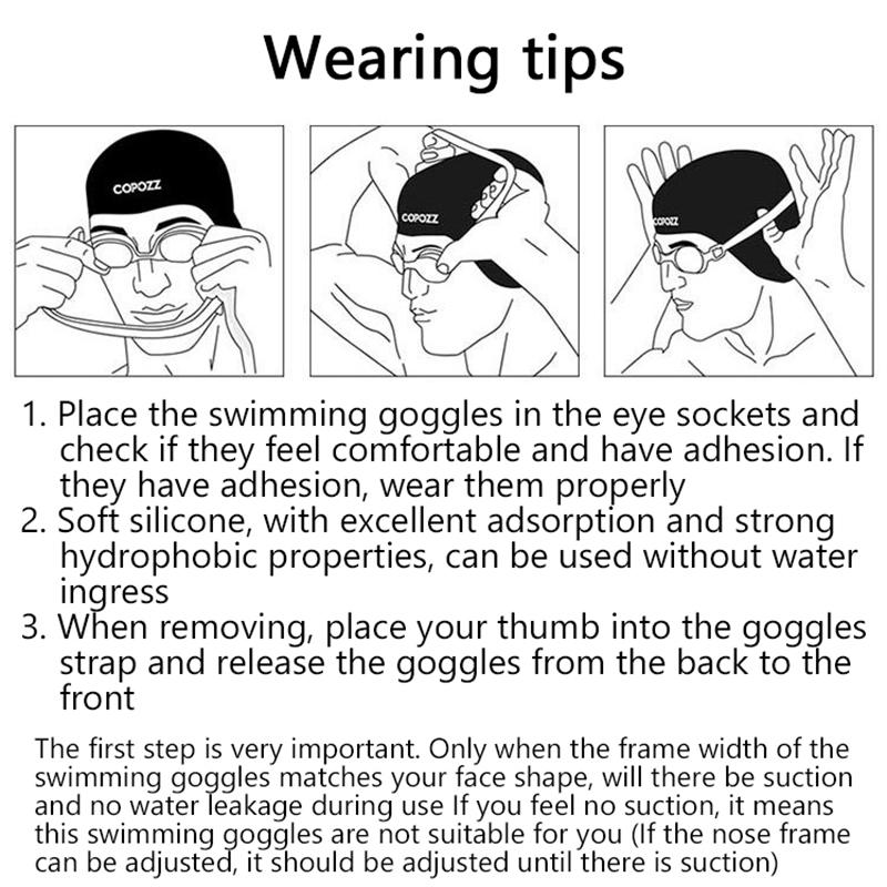 Hochauflösende Kinder-Schwimmbrillen für Jungen und Mädchen, Antibeschlag-Schwimmbrillen, Brillen mit großem Rahmen, Bequeme Silik