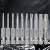 10Pcs 50mm Blossom Head Screwdriver Bit Set 1/4inch Hex Security Screwdriver Drill Magnetic Screwdriver Bit Tool