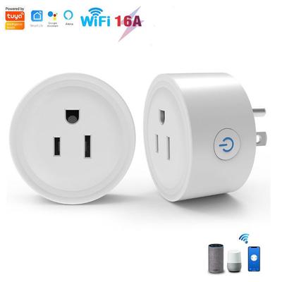 Tuya 16A WiFi Smart Steckdose mit mobiler Fernbedienung und Timer-Steuerung (US-Stecker)