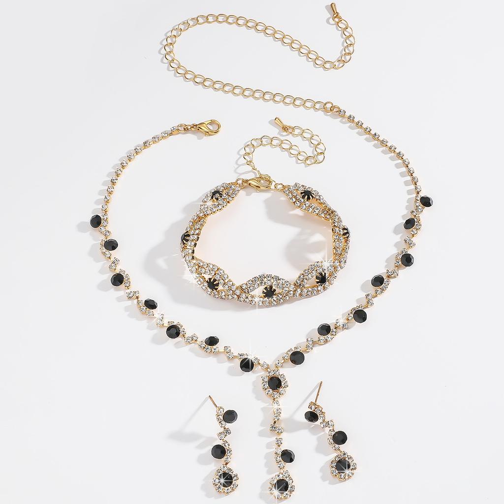 Bridal Accessories Necklace Earrings Jewelry Bracelet Banquet Dress Set Chain Fashion Temperament Accessories