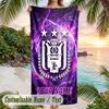 Beach Towel Anderlecht FC Print Custom Name Text Soft Towel for Swimming Pool