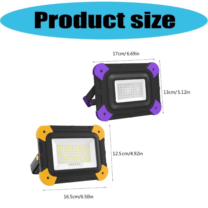 High Brightness LED Camping Lamp With Magnetic Base Portable Rechargeable For Outdoor Adventures Waterproof ABS Material