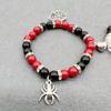 2Pcs/set Halloween Spider Bracelet For Women Men Magnetic Heart Couple Personality Bangles Lover Jewelry Gifts