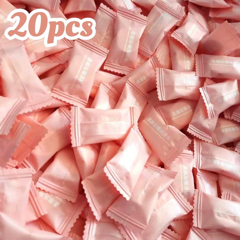20/50PCS Mini Compressed Towel Disposable Capsules Towels Magic Face Care Tablet Outdoor Travel Cloth Wipes Paper Tissue