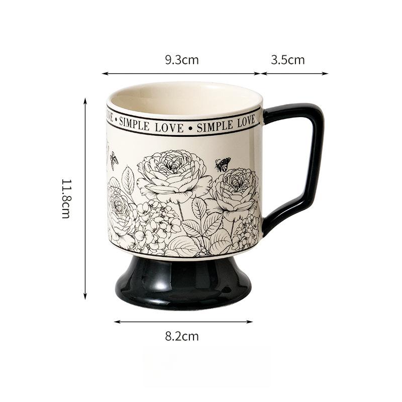 Wow Custom Retro Goblet Ceramic Water Cup Gift Souvenir Mug Processing Custom