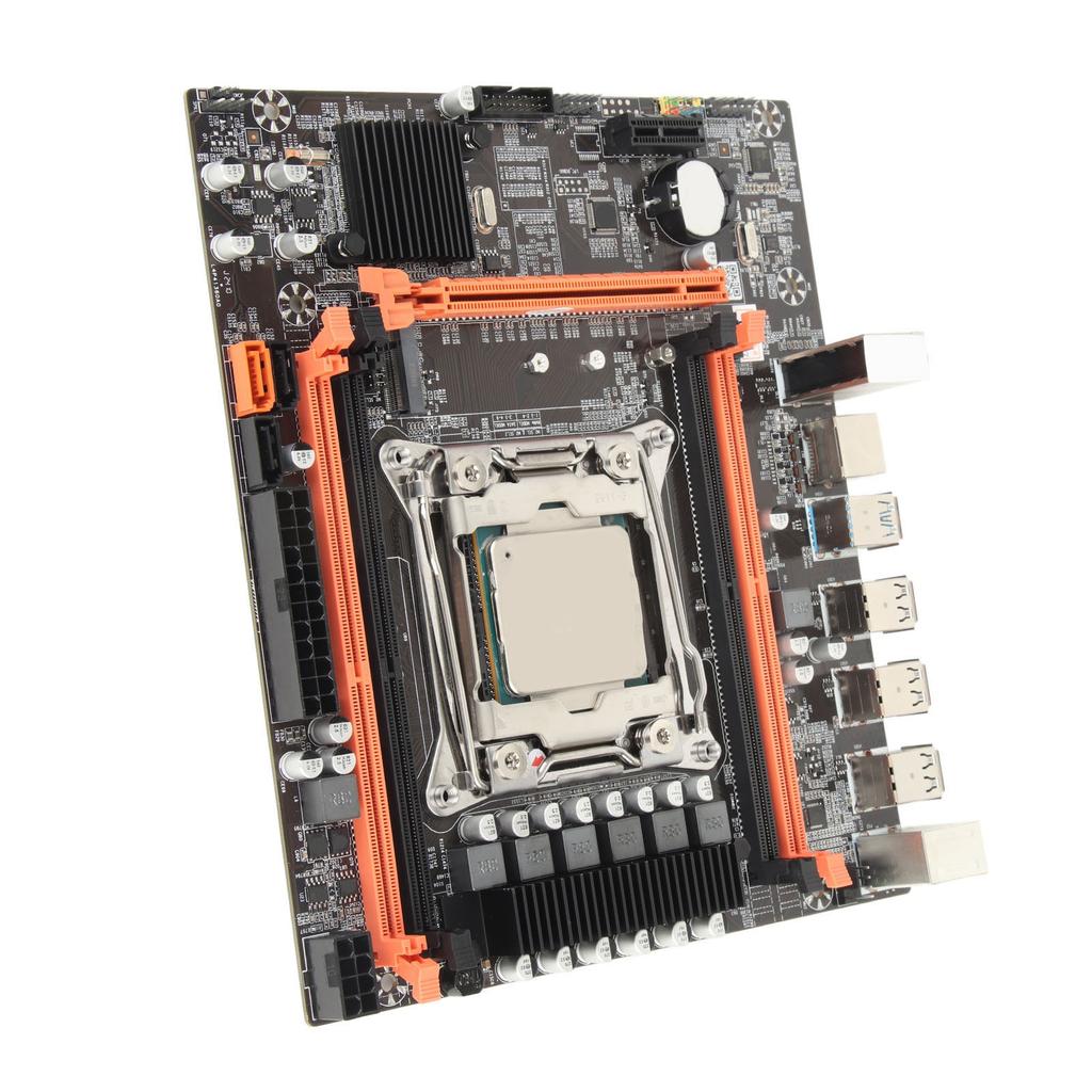 X99 P4 DDR4 Motherboard 6 Phase Power Supply Computer Mainboard with E5 2680V3 CPU for Desktop PC