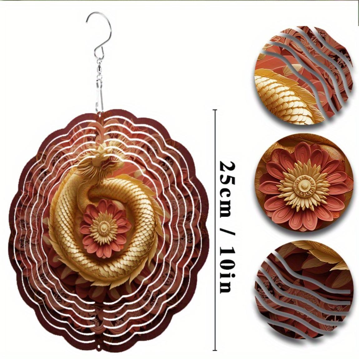 

Уличная подвеска-колокольчик 10 дюймов, подвесной декор для балкона, двора, весенне-летний подарок, крючок 360 градусов, художественный дизайн, высококачественный подарок 01A