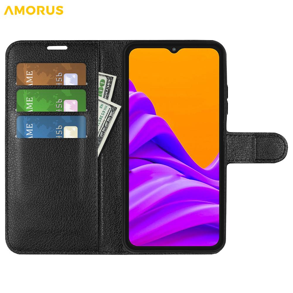 For Samsung Galaxy XCover7 Pro Wallet Case Litchi Texture Shockproof Leather Flip Stand Phone Cover