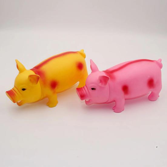 Schreiendes Schwein Quietschespielzeug mit realistischem Geräusch Weiches TPR Stressabbau Fidget für Kinder Erwachsene Niedliches tierförmiges Dekompressions-Gadget