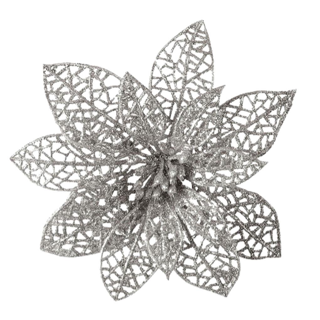 

Рождественский фестиваль искусственных цветов Праздник Новый год Свадьба Рождество Дом Фермерский дом Обеденный бар Кафе Украшения своими руками серебряный