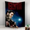 Tapestry Elvis Presley The King Red Neon Sign Guitar Leather Jacket Poster Wall Hanging for Rock Music Lover Room Decor