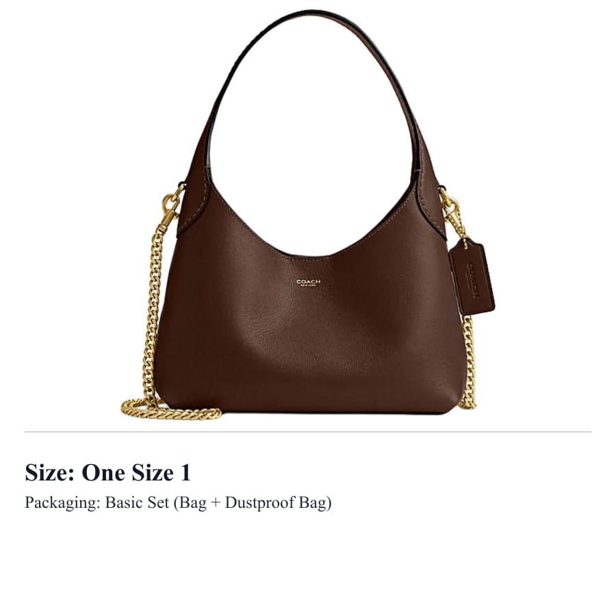 COACH Brooklyn Cow Leather Crossbody One