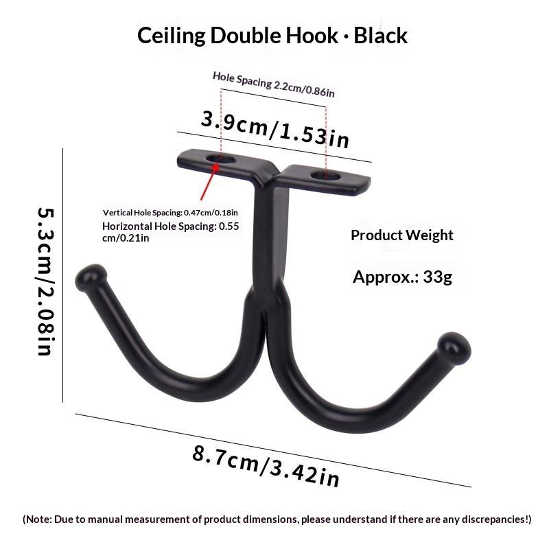 Ceiling Hooks Heavy Duty Iron High Load Bearing Hangers for Kitchen Garage Camping Gear Storage