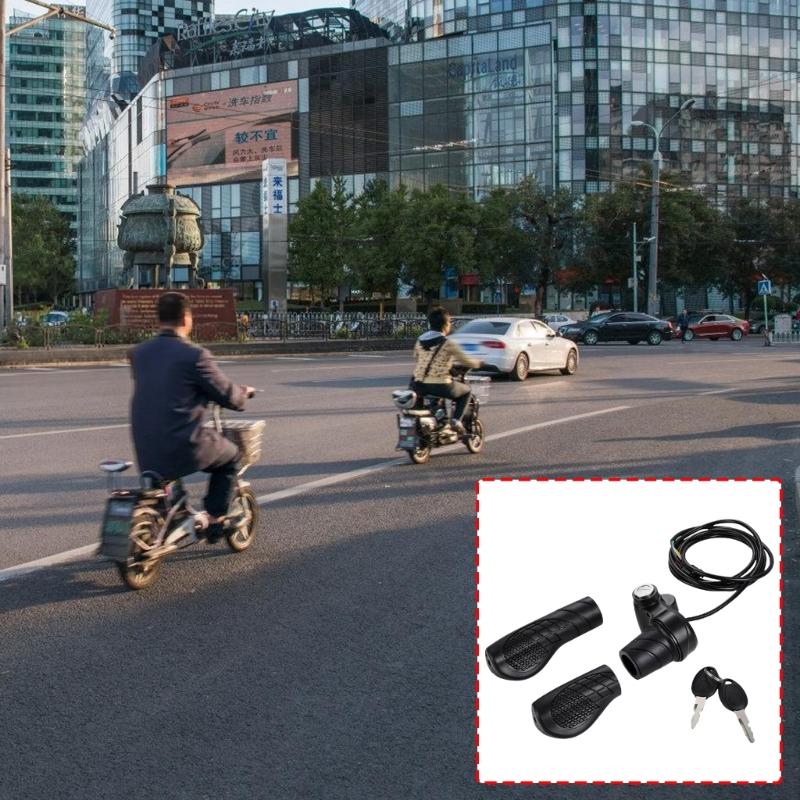 Pack Of 4 Universal Twist Grip For Electric Dirt Cycles With Smooth Handling And Secure Handle Design Includes 2 Safety Accessories