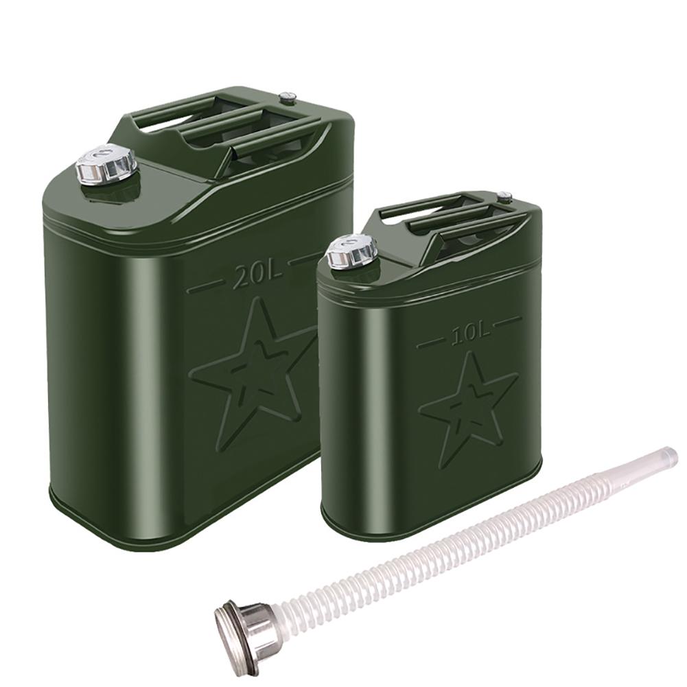20L Green Metal Jerry Can Store Container for Petrol Oil Water Alcohol