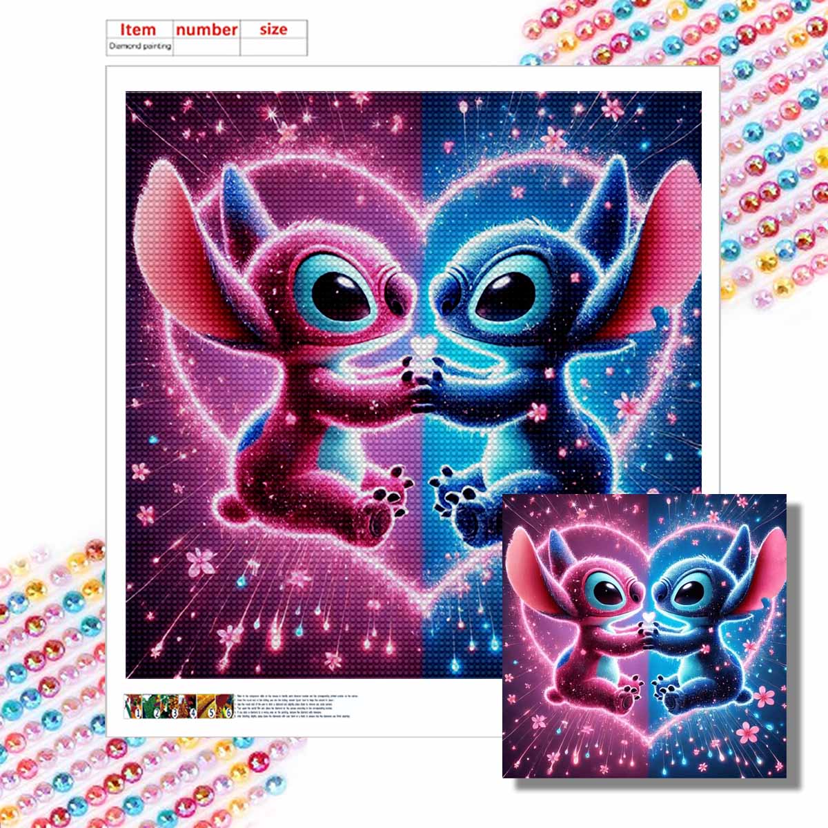 

Full Round Diamond Painting Kiss Stitch Art Rhinestone Picture Mosaic DIY 5D Cross Stitch Embroidery Home Decoration Round 30x30cm