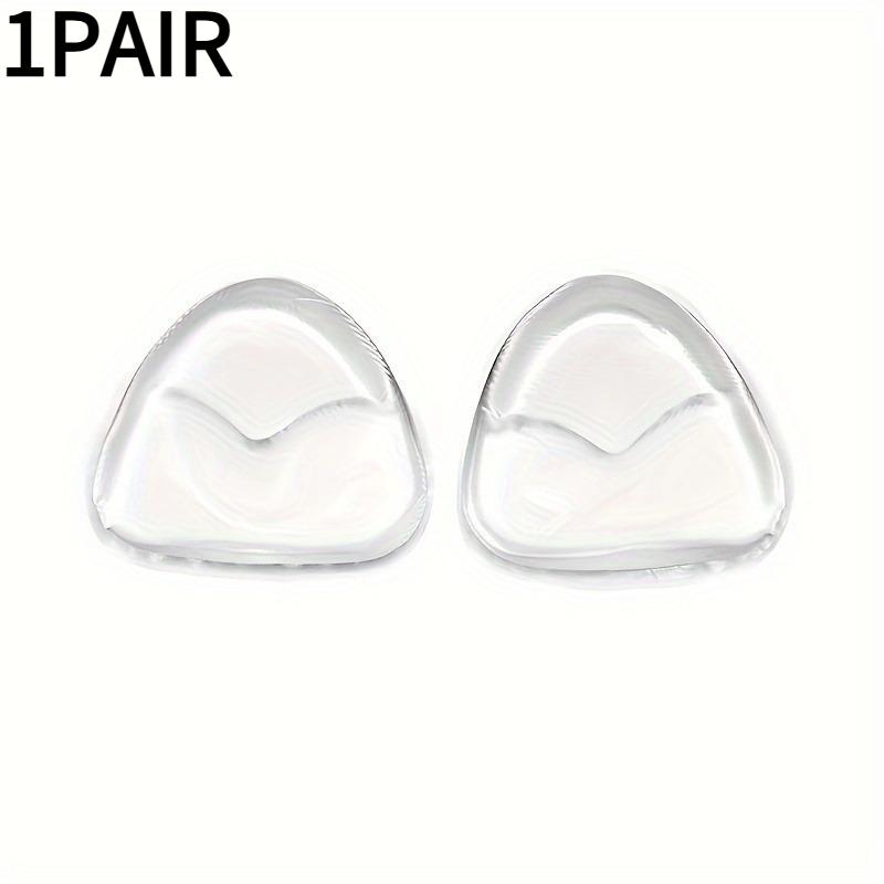 1PAIR explosive triangular silicone chest pad cute invisible bikini self-adhesive thickened bra insert waterproof bra прозрачный
