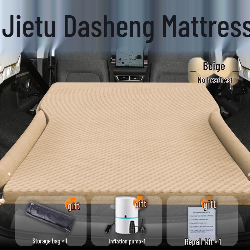 Inflatable Car Mattress for Chery Jetour Dasheng: Rear Seat & Trunk Sleeping Mat