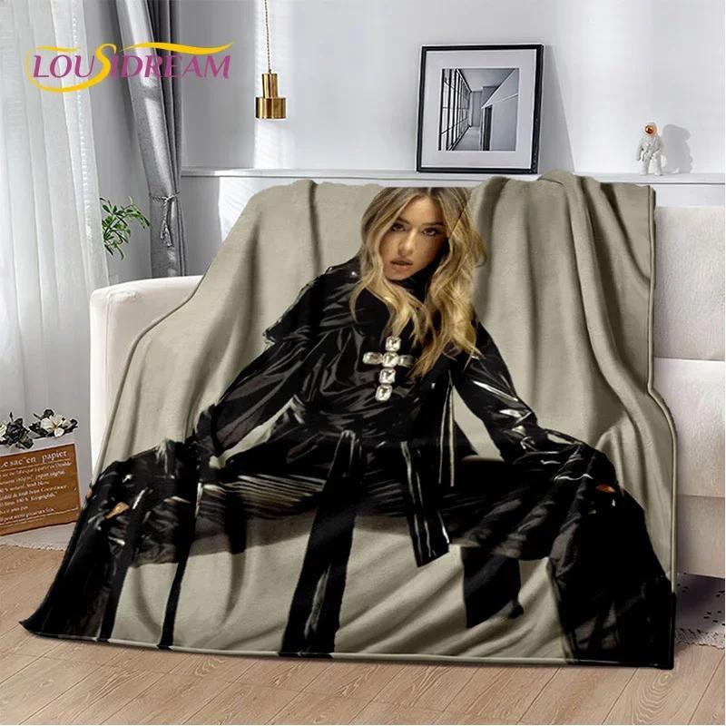 

Lola Indigo Spanish Singer Dancer Soft Flannel Blanket for Bed Bedroom Sofa Picnic,Throw Blanket for Cover Outdoors Leisure Gift 75x90cm