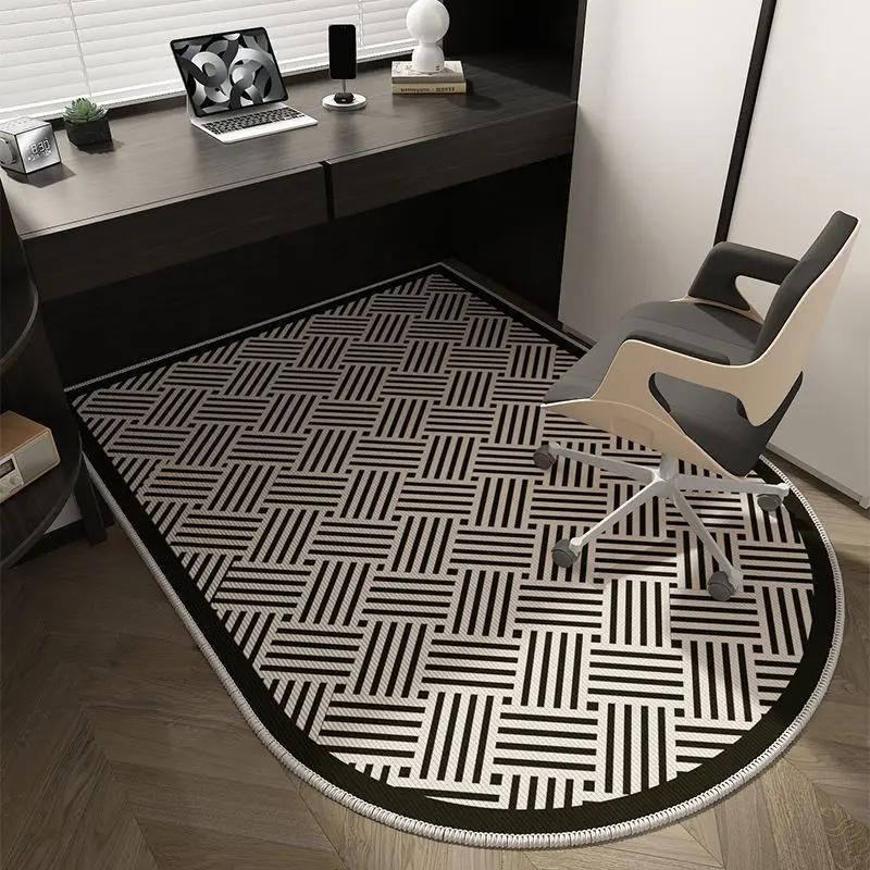 VIKAMA Computer Chair Floor Mat Luxury Office Computer Swivel Chair Floor Mat Bedroom Dresser Carpet Home Decor Hall Door Carpet