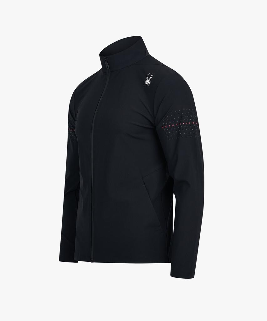 Spyder Men'S Pro Web Cool Cooling Tricot Training Zip-Up Spkmcnft204Mblk
