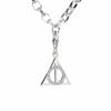 Harry Potter Sterling Silver Deathly Hallows Clip On Charm with Crystals