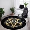 1pc Snake Pentagram Office Round Area Rug, Indoor Mat Suitable For Office, Under Office Chairs Bedroom Living Room Home Decor, Room Deco