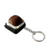 Chocolate Shape Keyboard Keychain Tactile Squeeze Fidget Toy Stress Relief Antistress Sensory Gadget for Adult Restlessness Relief