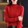 Autumn Winter Women Knitted Turtleneck Sweater Casual Loose Bottomed Knit Sweater