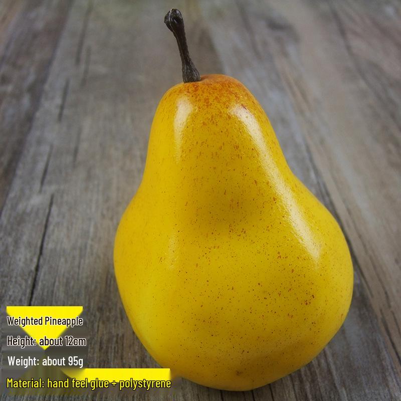 Simulated Fruit & Vegetable Props: Snow Pear, Banana, Grape, Orange for Cabinet Decor
