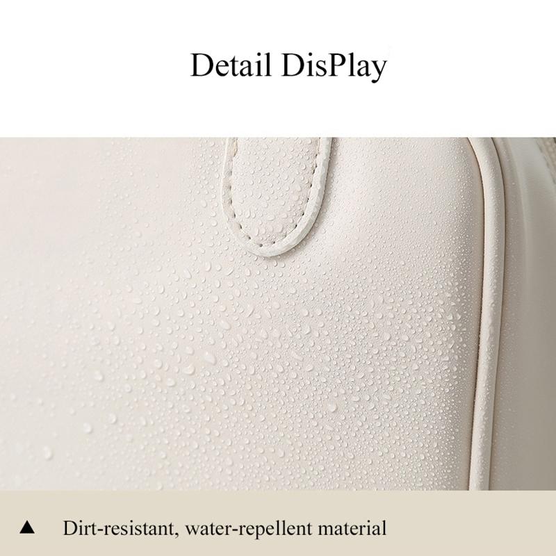 Veganská kůže Dámská kosmetická taška PU Malá čtvercová Make UP Kabelka Velká kapacita přenosná voděodolná Taštička na toaletní potřeby