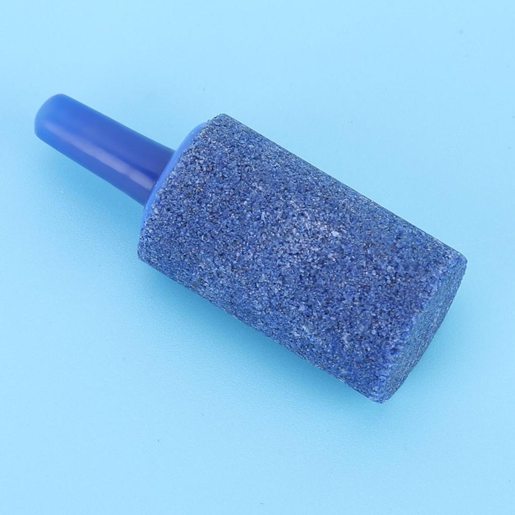 20 STÜCKE Blauer Sandstein Zylinderform Aquarium Belüftung Luftstein Fischtank Sauerstoffpumpe Blubbersteine