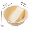 Thickened Plastic Washbasin with Washboard for Laundry and Baby Clothes
