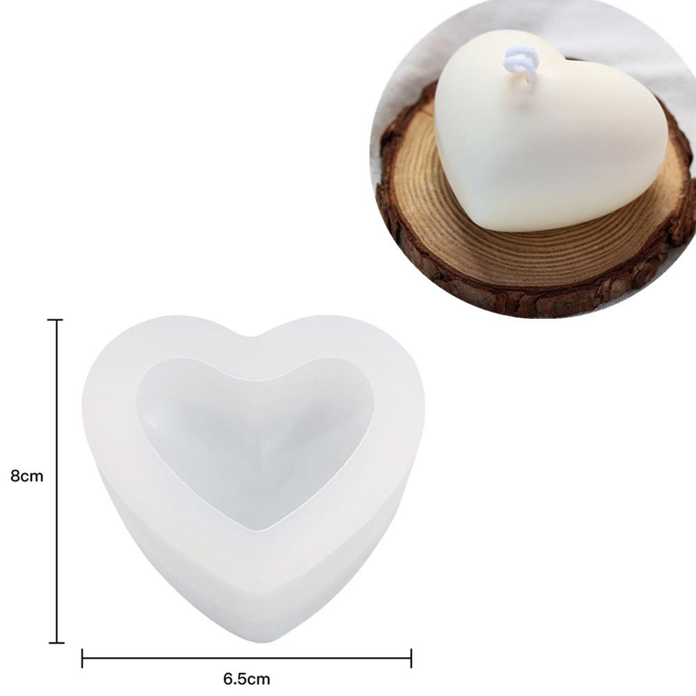 3DDiamond Soap Moulds Love Heart Design Silicone Mold DIY Car Pendant Gypsum Plaster Heart Mold Diamond Candle Molds Soap Making