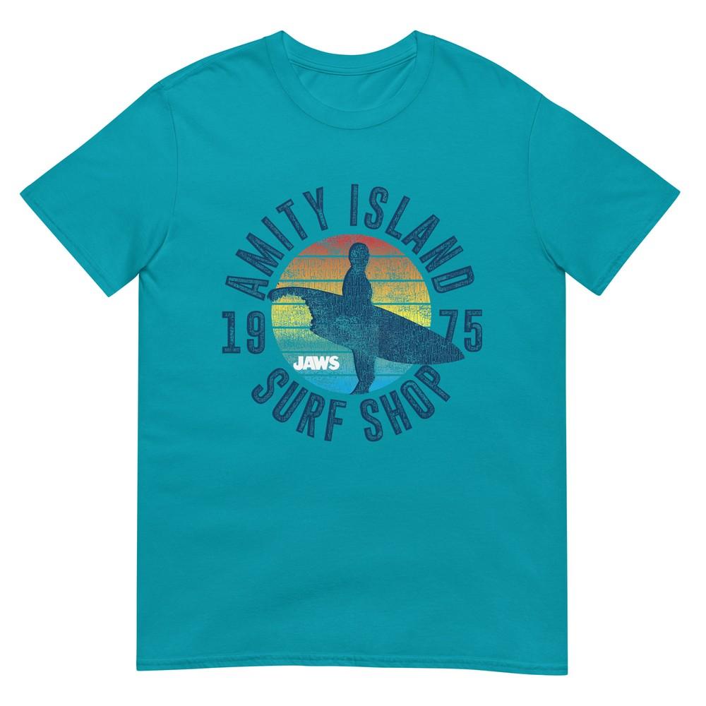 Jaws Amity Island Surf Board Tshirt