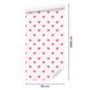 Hearts Wallpaper White and Powder Pink 50x1000