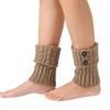 Women's Short Knitted Leg Warmers Acrylic Boot Cuffs for Superior Warmth Comfort Elastic Fit Ideal for Winter Activities