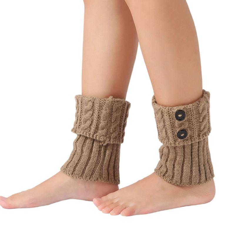 Women's Short Knitted Leg Warmers Acrylic Boot Cuffs for Superior Warmth Comfort Elastic Fit Ideal for Winter Activities