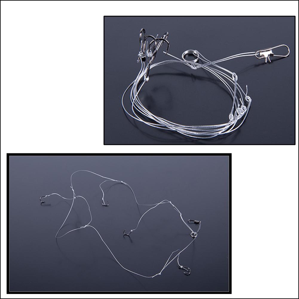 5 Pcs/set 5#-10# Fishing  Hooks Winding Bite Line Barbed Sea Fishing Hooks Fishing Lure Parts