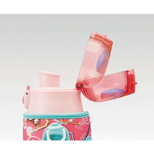 Skater Children's Stainless Steel Water Bottle, Direct Drinking, 470ml, Princess, Child-friendly, Lightweight Type, Girls, Special Cover Included, Col